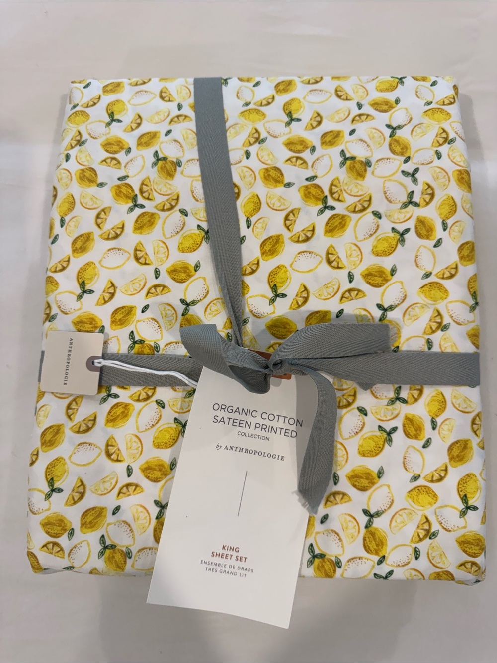 Organic cotton king bed sheet set